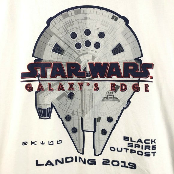 Disneyland Annual Passholder Star Wars Galaxys Edge Black Spire T-Shirt 3XL 2019 - Picture 5 of 10